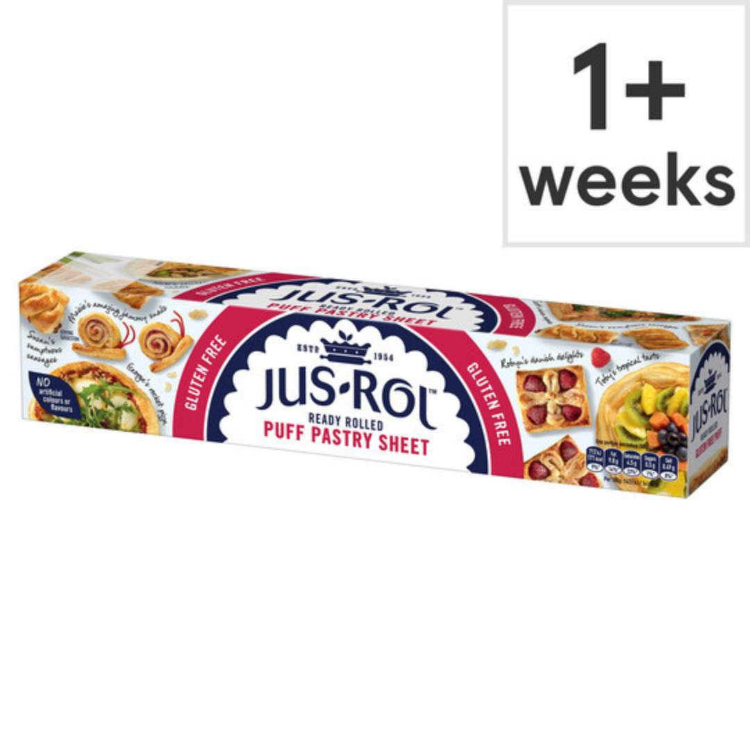 Jus Rol Gluten Free Puff Pastry Ready Rolled 280gr Stockists.