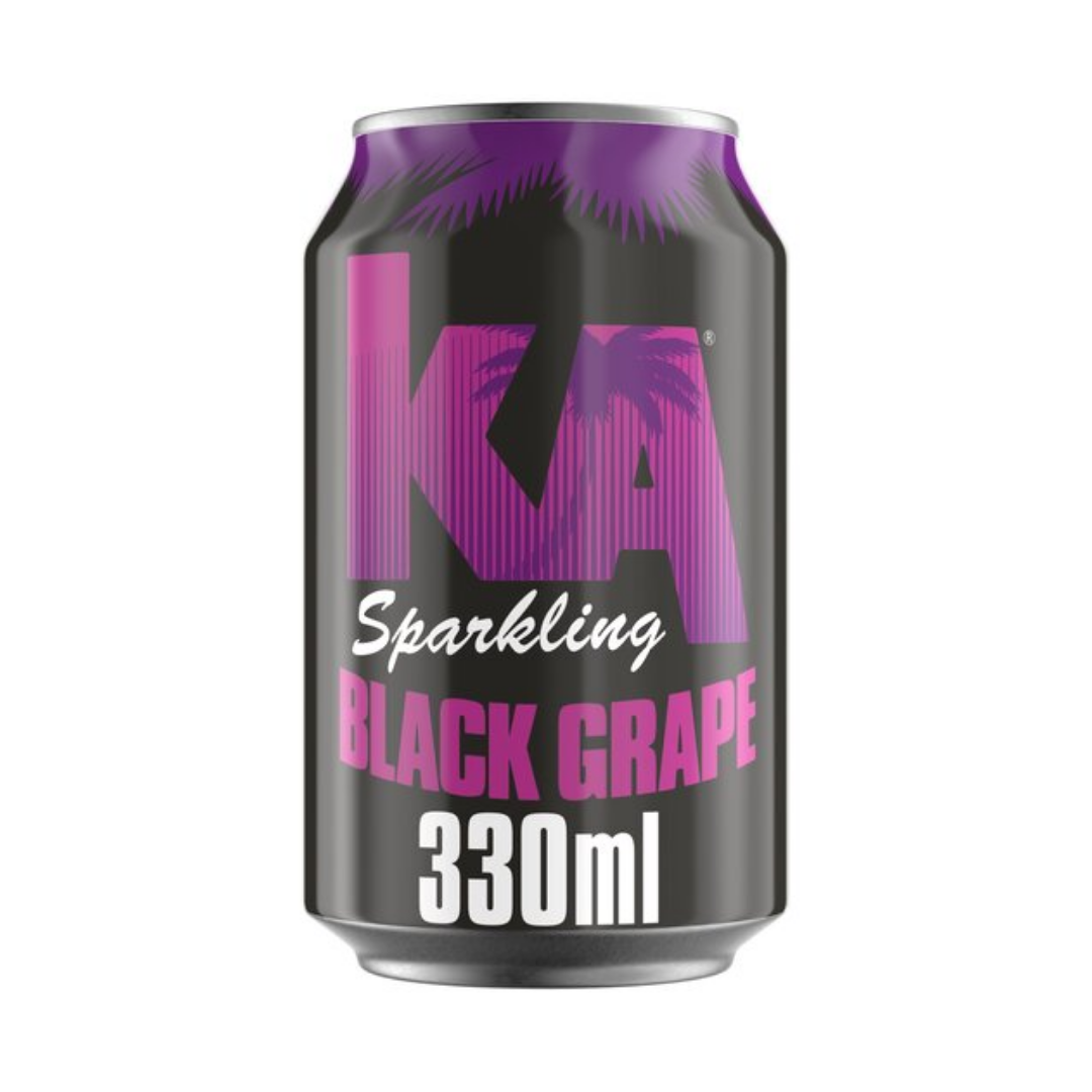 K.A. Sparkling Black Grape Soda Can 330ml Stockists.