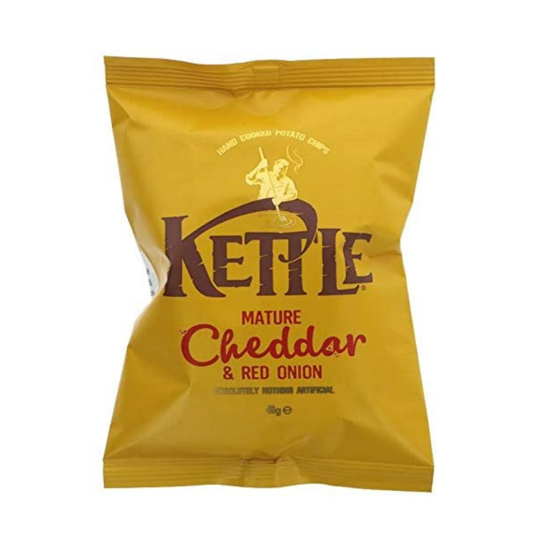 KETTLE® Chips Mature Cheddar Red Onion 40g Stockists.