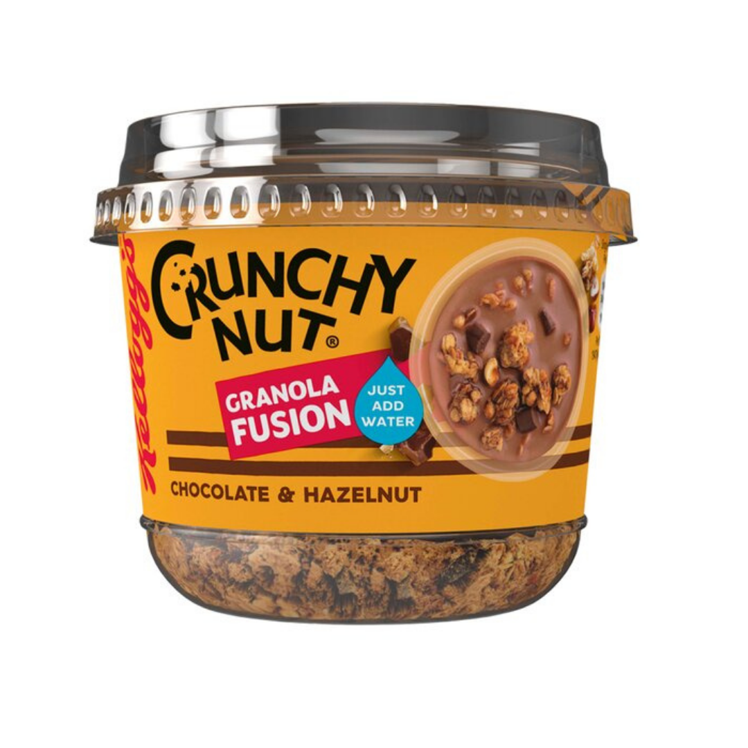 Kelloggs Crunchy Nut Chocolate Hazelnut Granola Fusion 65gr Stockists.