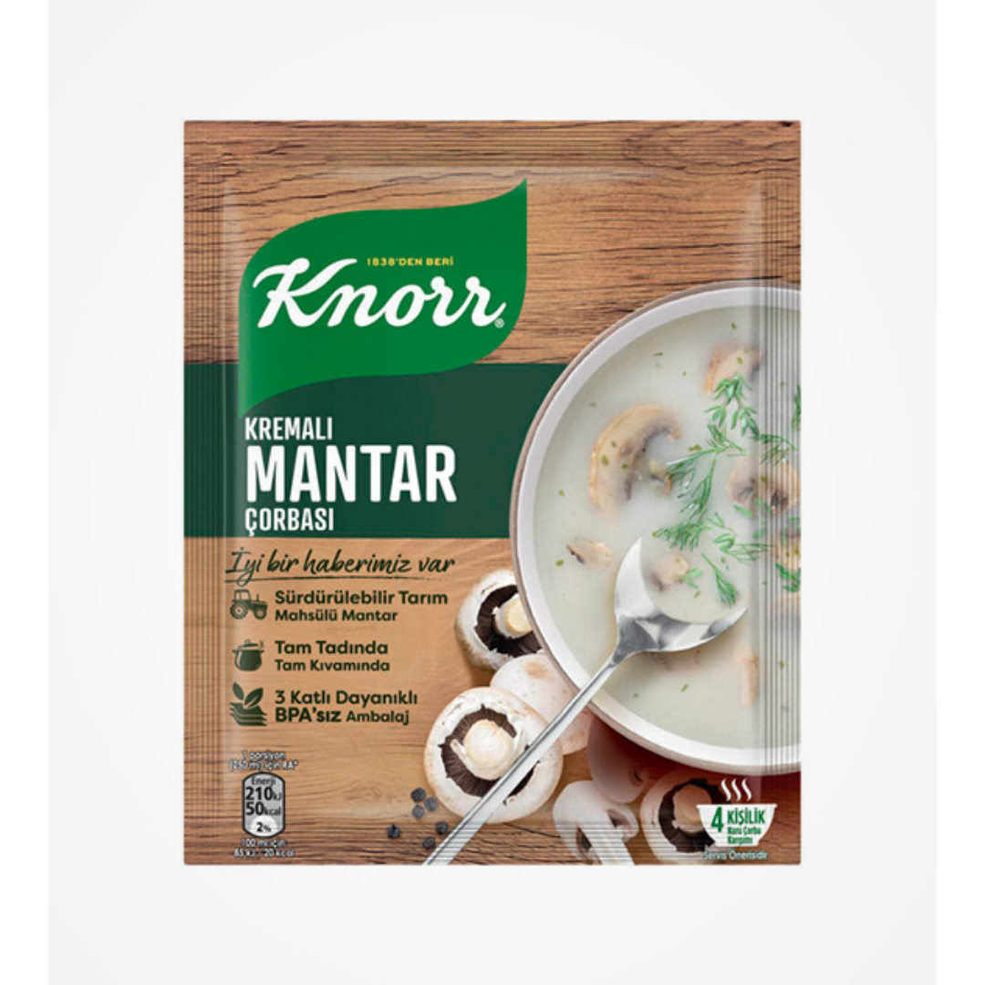 Knorr Cream Mushroom Soup Kremali Mantarli Corba 62Gr Stockists.