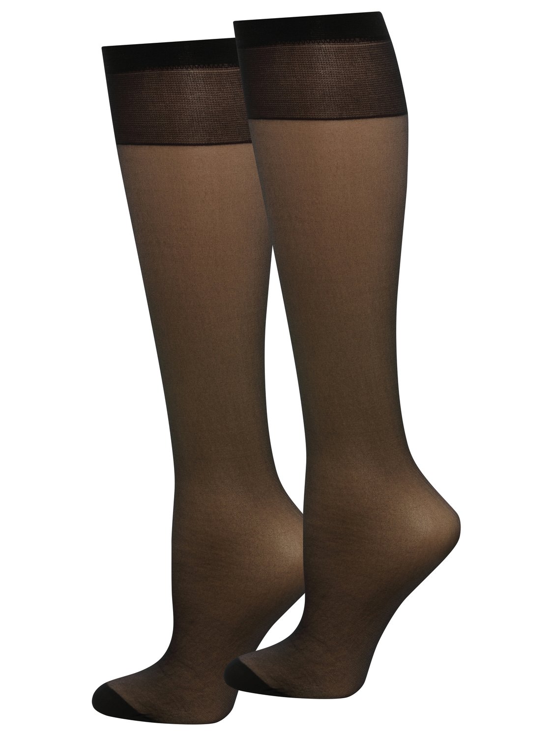Ladies 20 denier knee high everyday tights 3 pack Black Stockists.