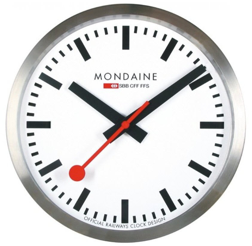 Mondaine Wall Clock Large 40cm Stockists.