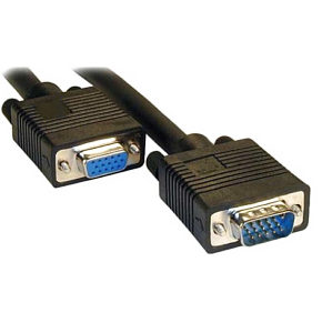 Stockists of Monitor Extension Cable 0.5m VGA / SVGA Black Male - Female