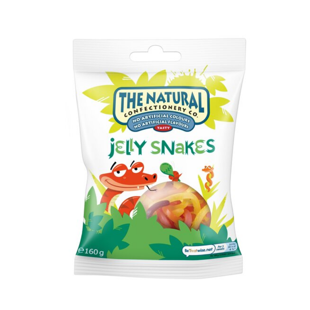 Natural Confectionery Co Jelly Snakes 160gr Stockists.