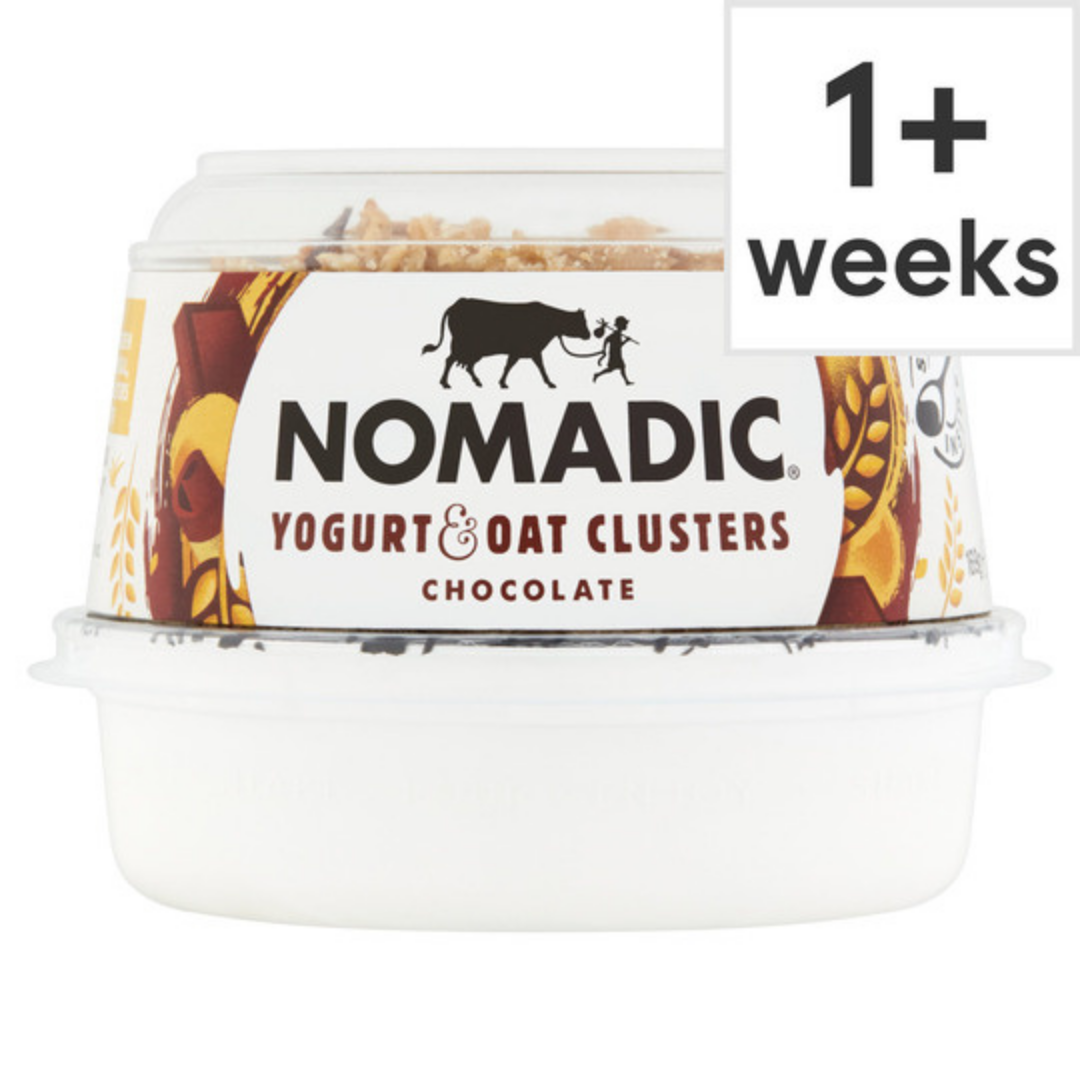 Nomadic Oats Chocolate Natural Yogurt 169G Stockists.