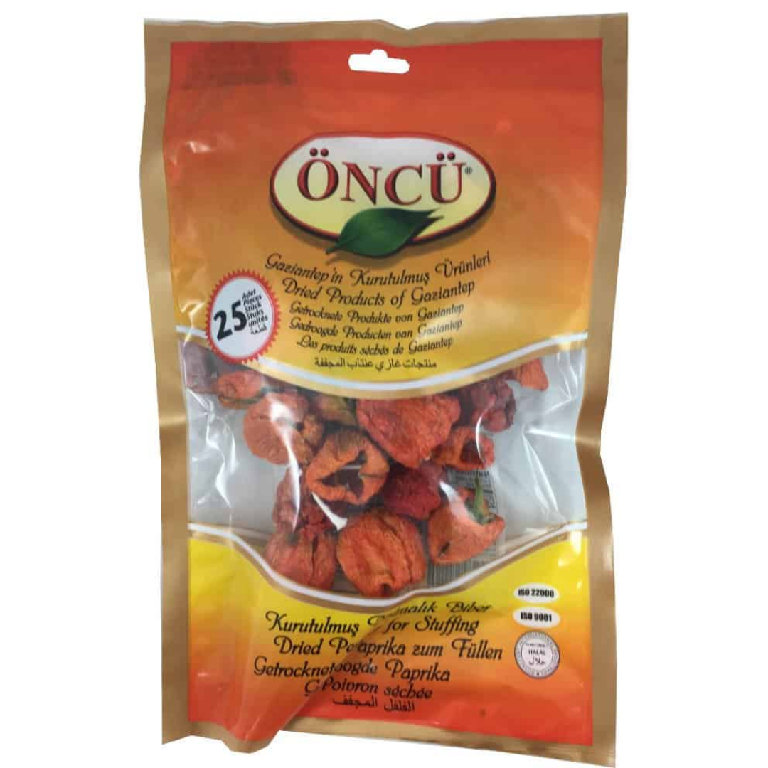 Oncu Dried Pepper Kurutulmus Biber 25 Pieces Stockists.