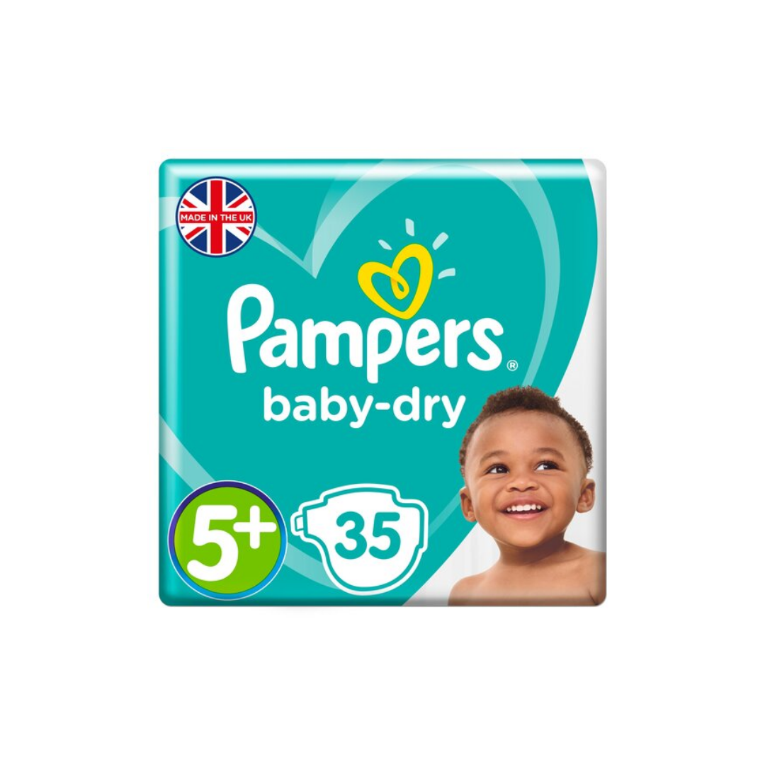 Pampers Baby Dry Size 5 Essential Pack 35 Stockists.