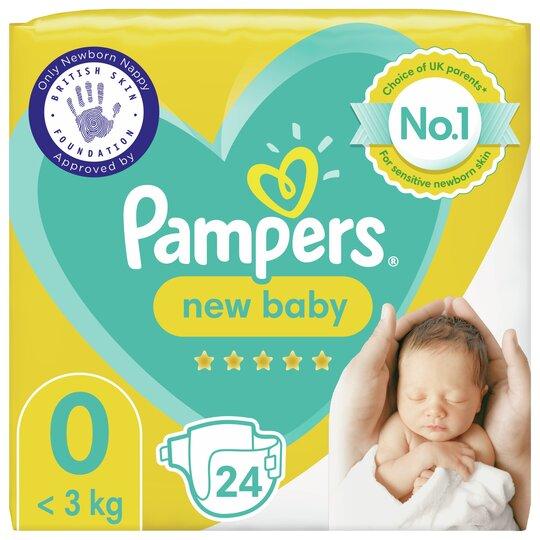 Pampers New Baby Size 0 Carry Pack 24 Stockists.