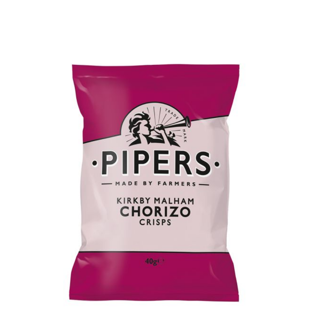 Pipers Kirkby Malham Chorizo Crisps 40g Stockists.