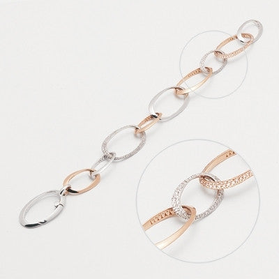 Ponte Vecchio Necklace Diamond Mixed 18ct Rose And White Gold Stockists.