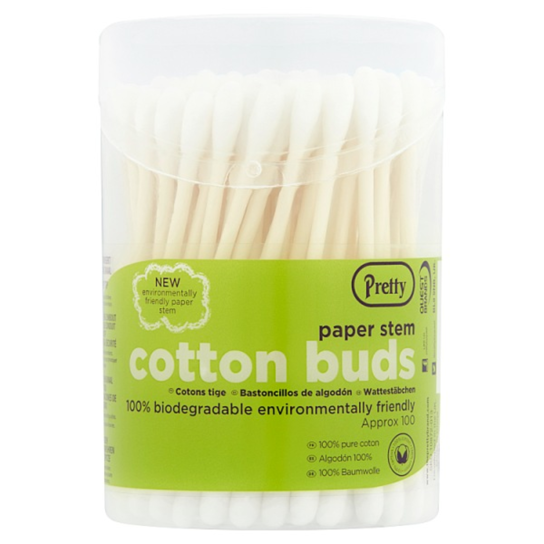 Pretty 100 Paper Stem Cotton Buds Stockists.