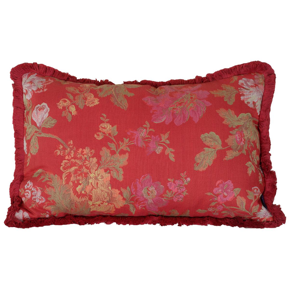 Red Berkshire Boudoir Cushion Filled