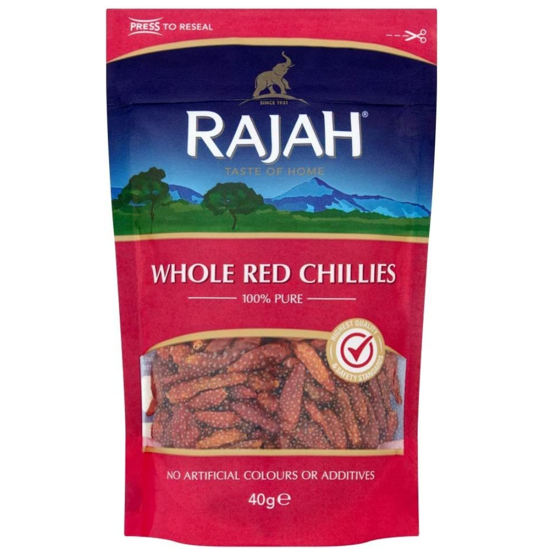 Red Chillies Whole 50g Stockists.