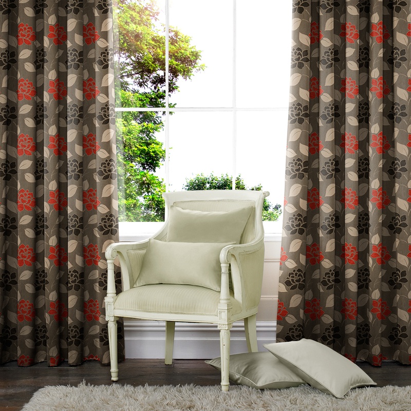 Red Regency Made to Measure Curtains