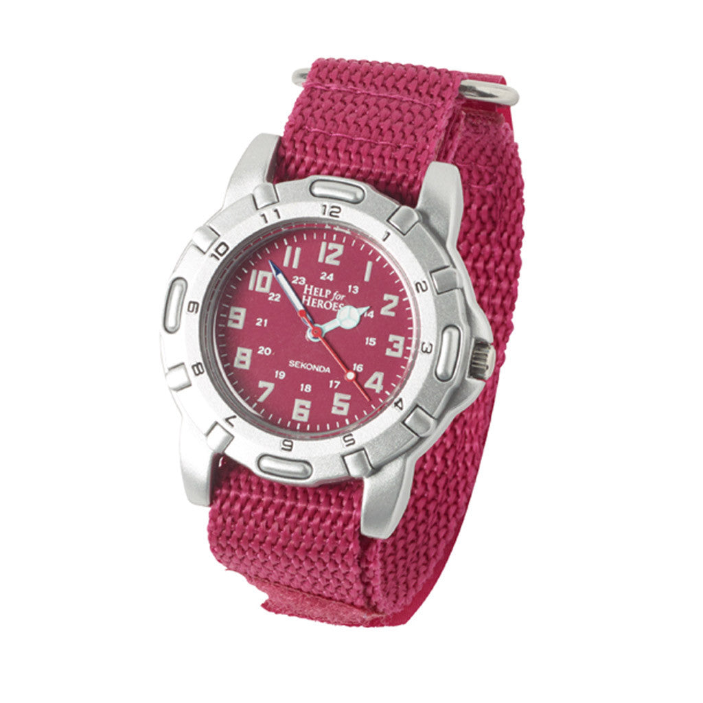 Sekonda Pink Canvas Strap Watch Default Title Pink Stockists.