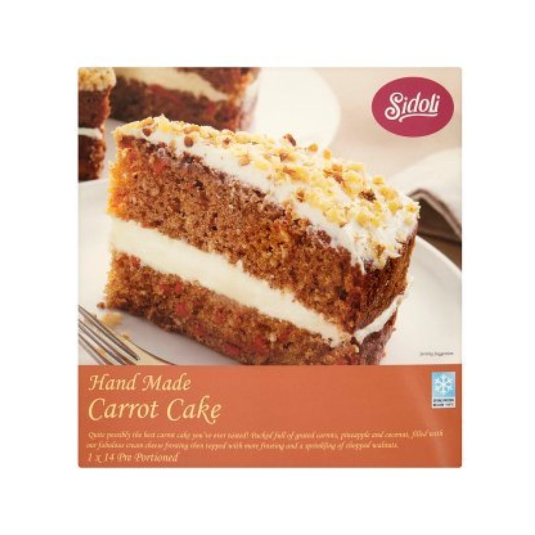 Sidoli Gluten Free Handmade Carrot Cake 1.7kg Stockists.