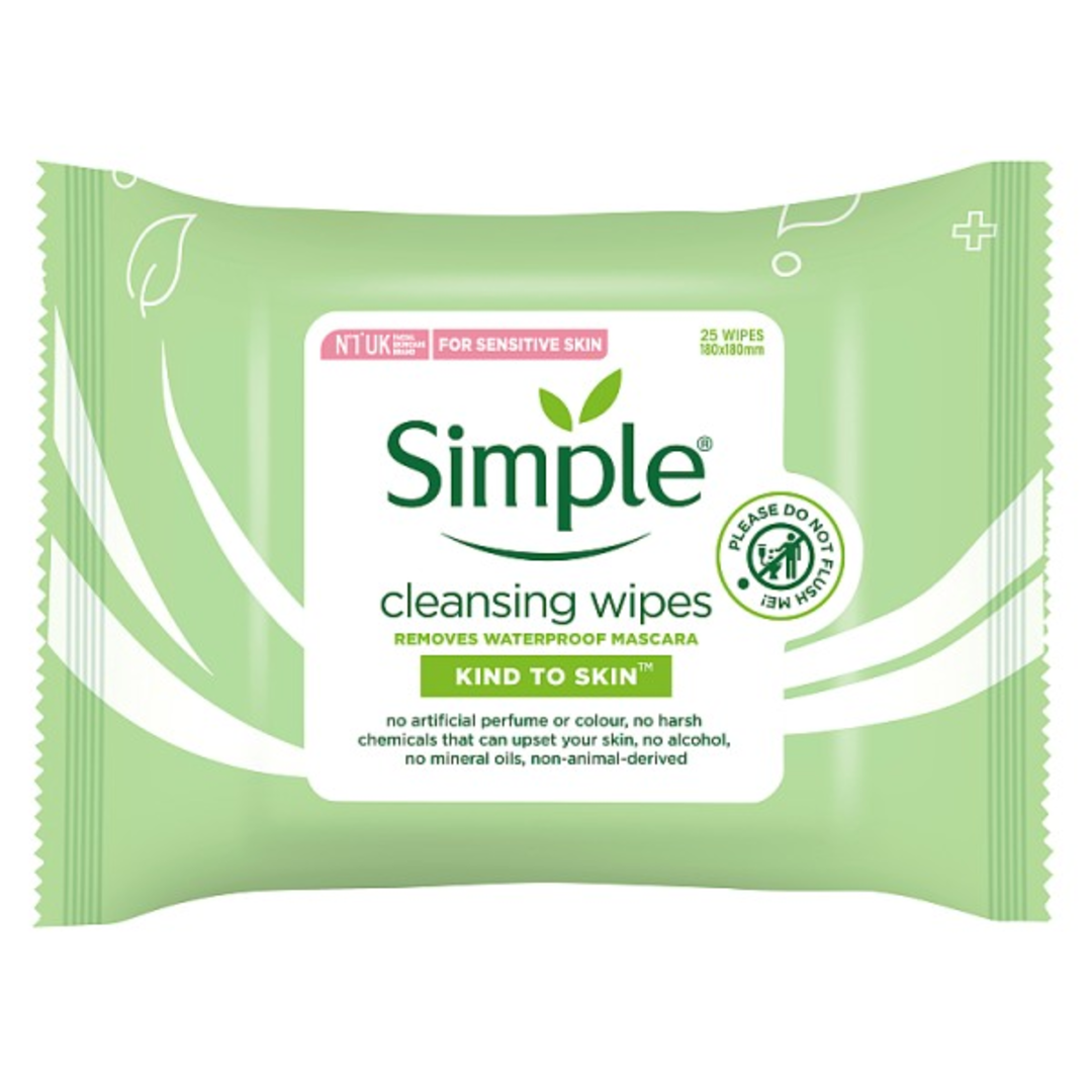 Simple Face Wipes Cleansing 25 wipes Stockists.