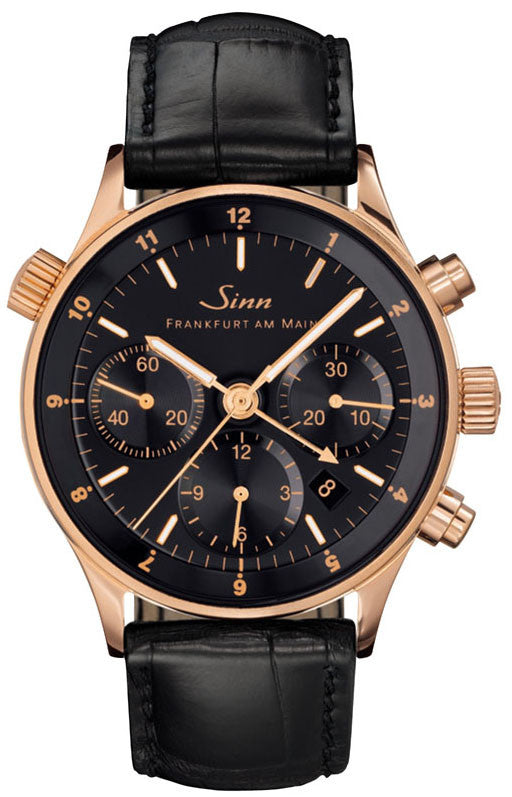 Sinn Watch 6000 Finance Center Rose Gold Leather Stockists.