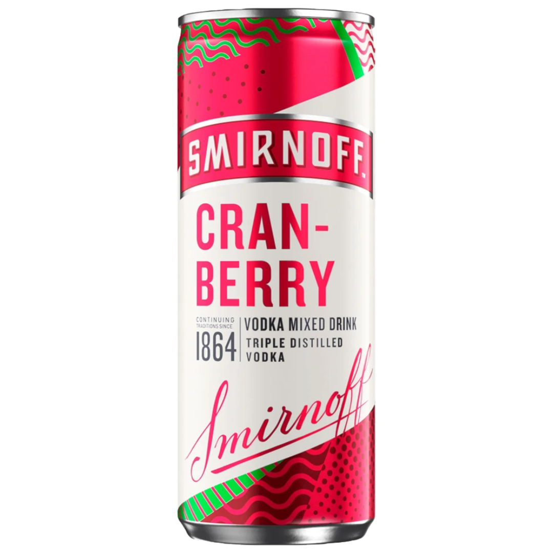Smirnoff Cranberry Juice Can 1 x 250 ml Stockists.