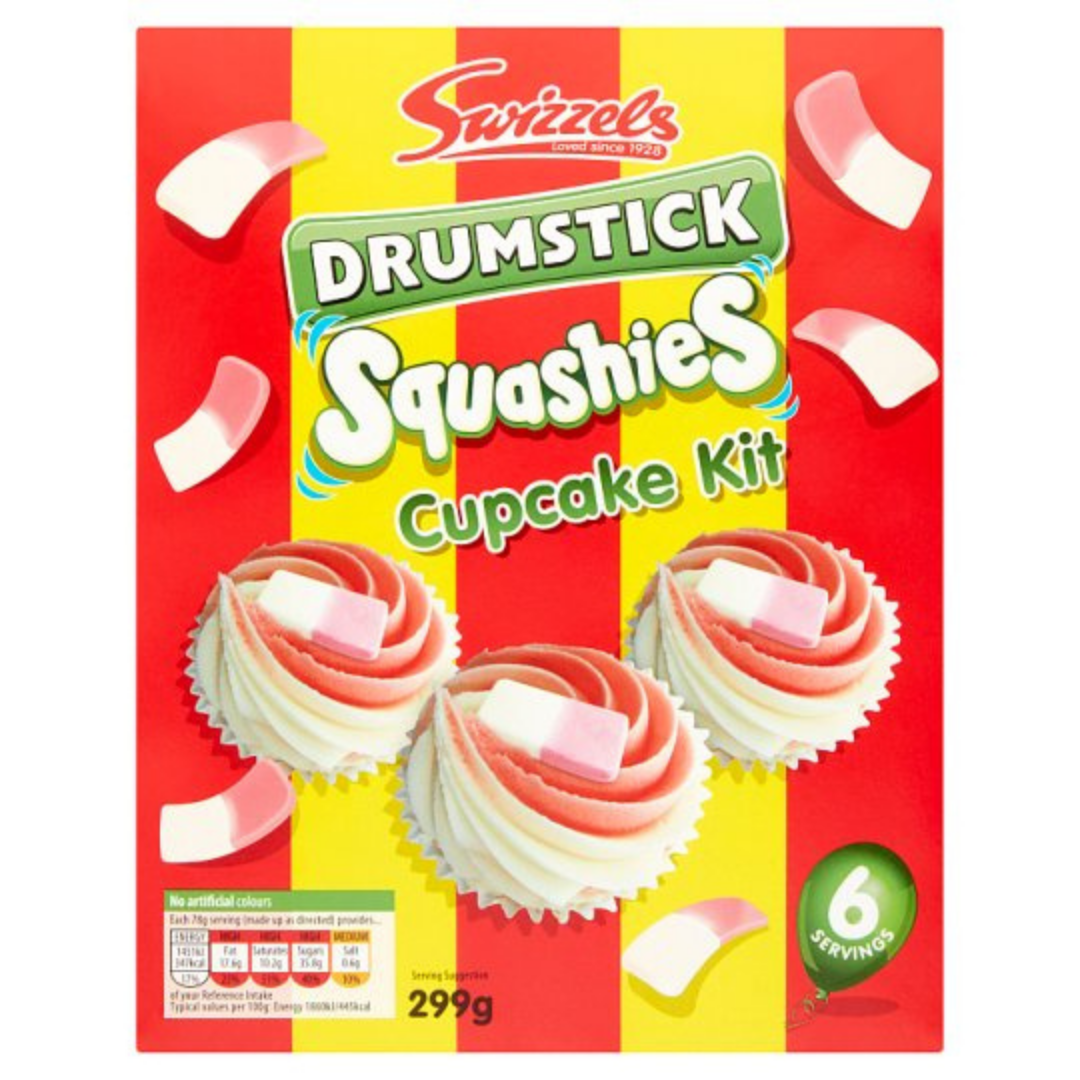 Swizzels Drumstick Squashies Cupcake Kit 299gr Stockists.