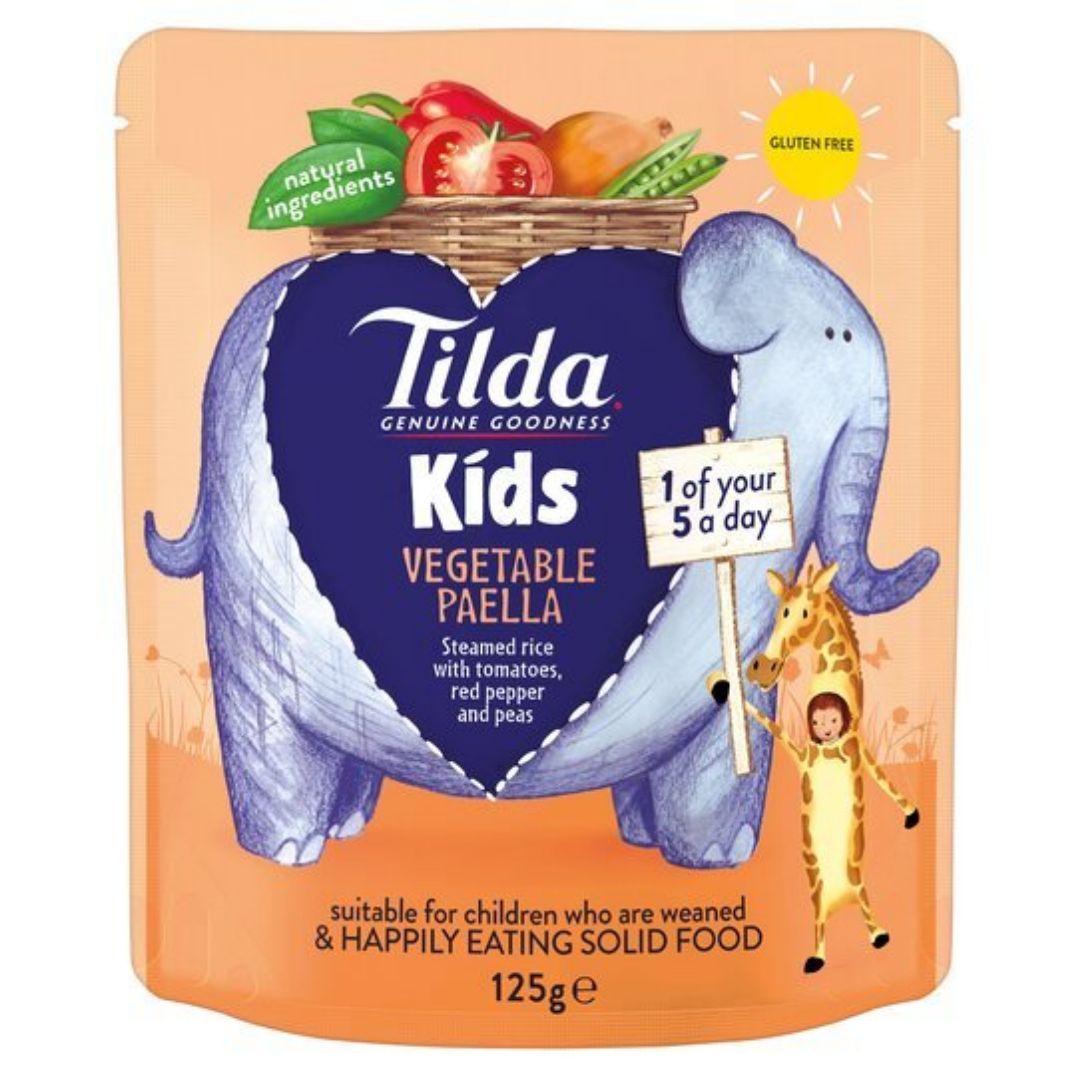Tilda Kids Vegetable Paella 125gr Stockists.