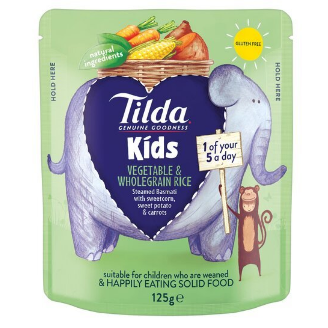 Tilda Kids Vegetable Wholegrain Rice 125gr Stockists.