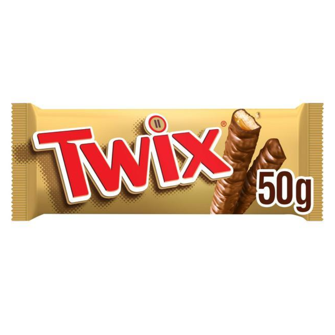 Twix Chocolate Biscuit Twin Bars 50g Stockists.