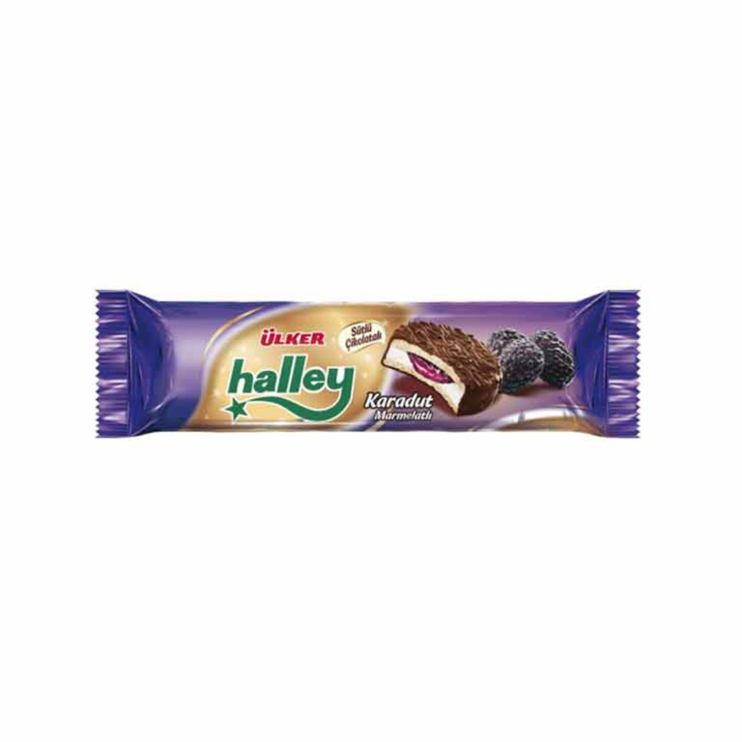 Ulker Halley Mini Black Mulberry 236Gr Stockists.