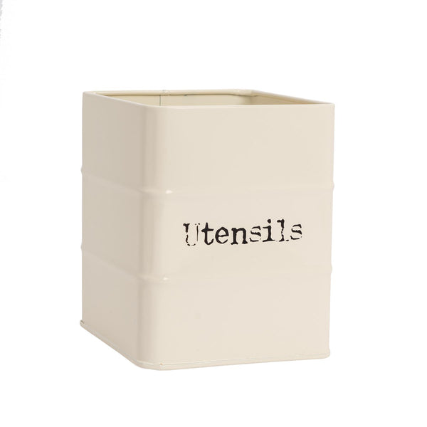 Vintage Utensil Holder Cream By Harbour Housewares Stockists.