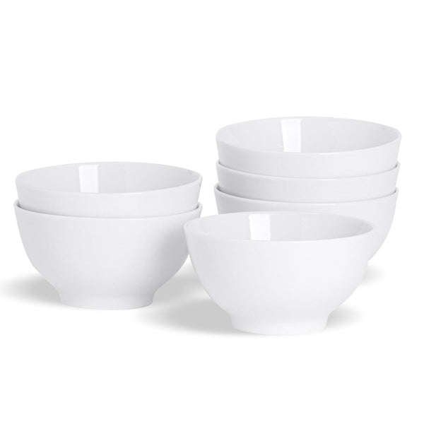 White Dessert Bowls 13cm Pack of 6 By Argon Tableware Stockists.