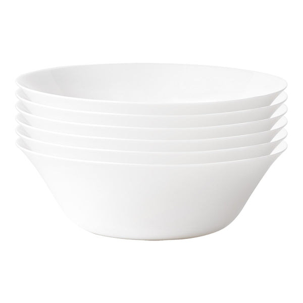 White Moon Glass Salad Bowls 27cm Pack of 6 By Bormioli Rocco Stockists.