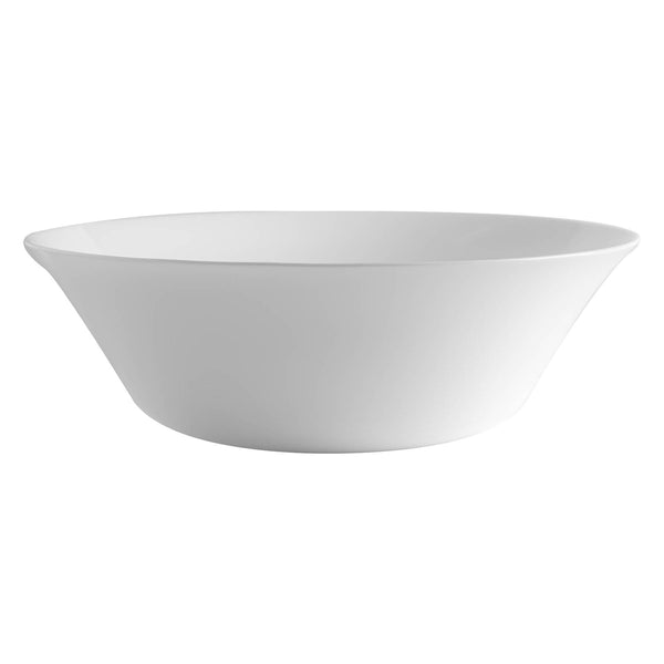 White Moon Glass Serving Bowl 27cm White By Bormioli Rocco Stockists.