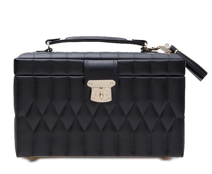 Wolf Caroline Medium Jewellery Box Black Stockists.