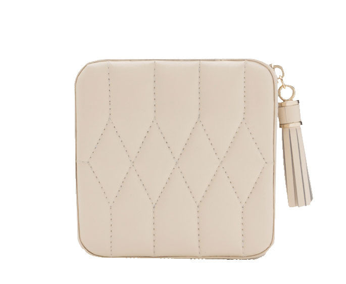 Wolf Caroline Zip Travel Jewellery Case Cream Stockists.