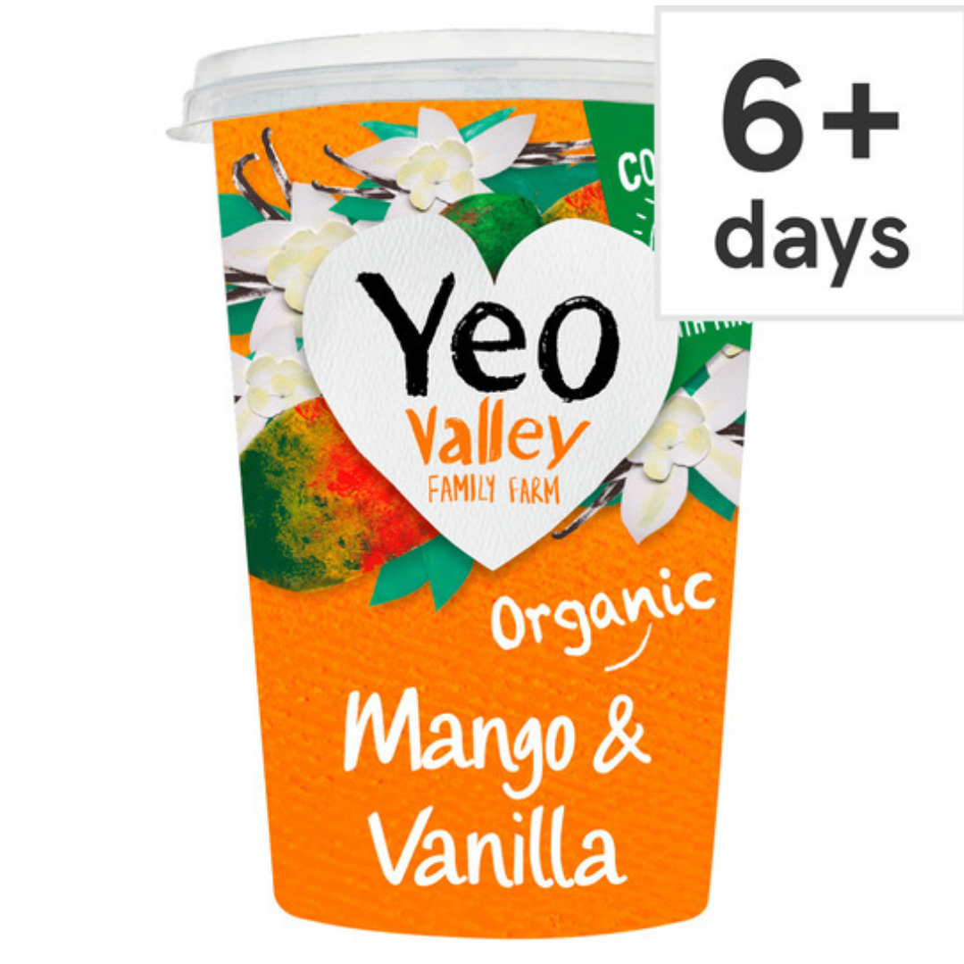Yeo Valley Mango Vanilla Yogurt 450G Stockists.