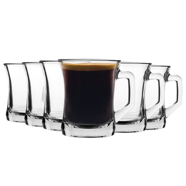 Zen Coffee Glasses 225ml Pack of 6 By LAV Stockists.